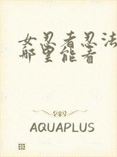 女忍者忍法帖在哪里能看