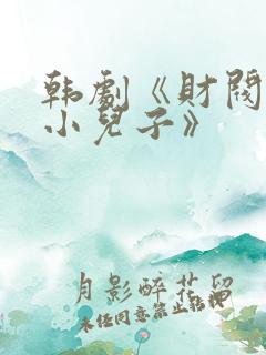 韩剧《财阀家的小儿子》