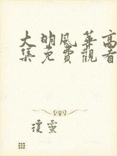 大明风华高清全集免费观看