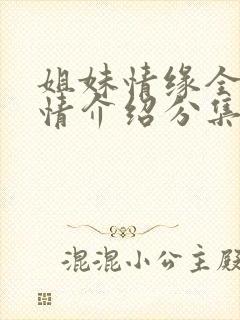 姐妹情缘全部剧情介绍分集