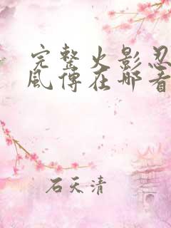 完整火影忍者疾风传在哪看