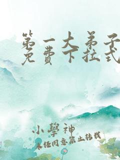 第一大弟子韩漫免费下拉式