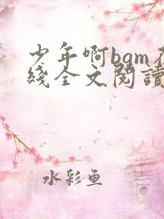 少年啊bgm在线全文阅读