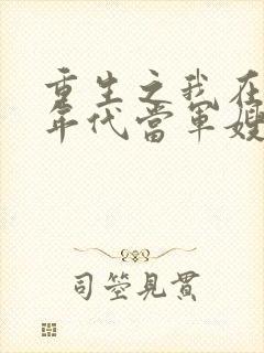 重生之我在80年代当军嫂