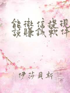 能微信提现的小说赚钱软件