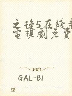 之后5在线观看电视剧免费高清完整版