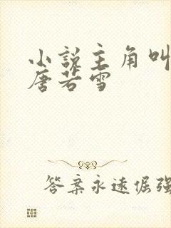 小说主角叫叶凡唐若雪