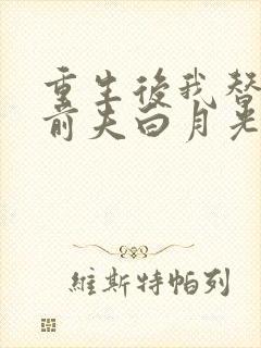 重生后我替掉了前夫白月光手机版