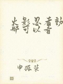 火影忍者动漫在哪可以看