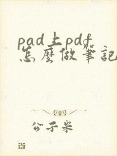 pad上pdf怎么做笔记