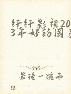 纤纤影视2023年好的国产电视剧