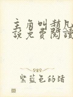 主角叫赵凡的小说免费阅读