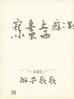 宠妻上瘾:别逃,小东西