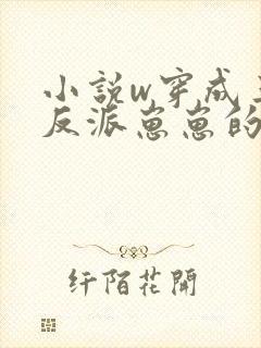 小说w穿成三个反派崽崽的后娘》