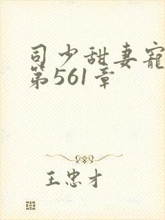 司少甜妻宠定了第561章