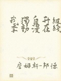 我独自升级第二季动漫在线看