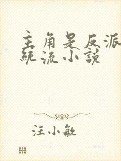 主角是反派的系统流小说