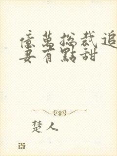 亿万总裁追妻鲜妻有点甜