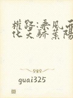 权路:乘风而起化天骄叶阳苏梦全文阅读