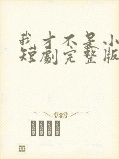 我才不是小可怜短剧完整版