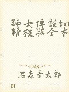 师士传说txt精校版全本下载