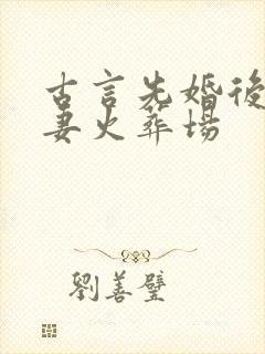 古言先婚后爱追妻火葬场