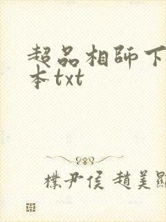 超品相师下载全本txt