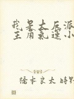 我是大反派掠夺主角气运小说