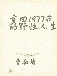 重回1977我的野性人生免费阅读
