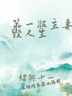 第一版主妻殇崩毁人生