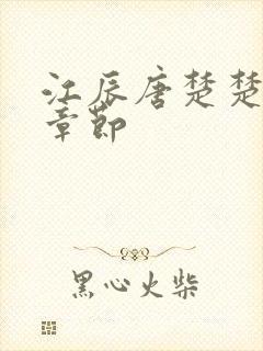 江辰唐楚楚最新章节