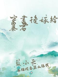 穿书后嫁给残疾暴君