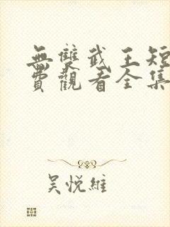 无双武王短剧免费观看全集