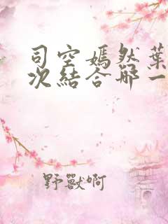 司空嫣然叶凡三次结合哪一