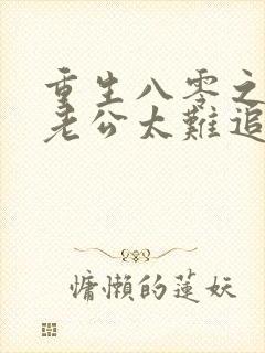 重生八零之团长老公太难追