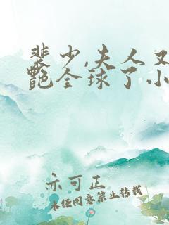 裴少,夫人又惊艳全球了小说第一部