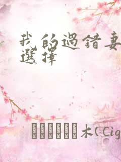 我的过错妻子的选择