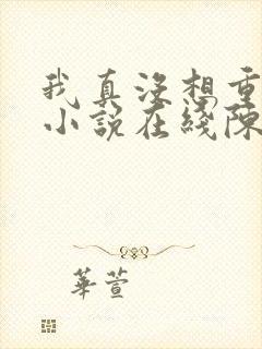 我真没想重生啊小说在线陈汉升