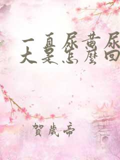 一直尿黄尿骚味大是怎么回事