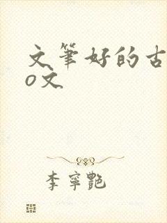 文笔好的古言po文