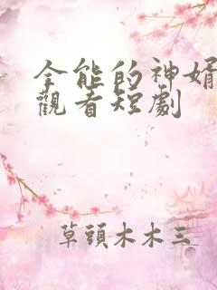全能的神婿免费观看短剧