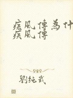 疾风传为什么叫疾风传