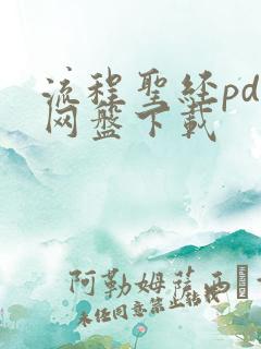 流程圣经pdf网盘下载