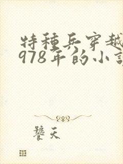 特种兵穿越回1978年的小说