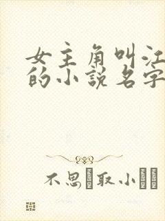 女主角叫江瑟瑟的小说名字是什么