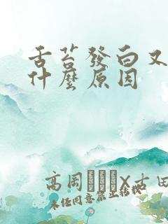 舌苔发白又苦是什么原因