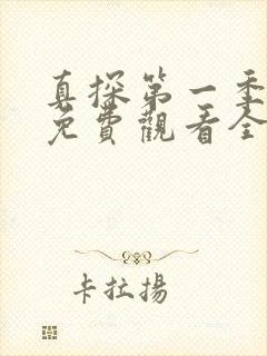 真探第一季高清免费观看全集