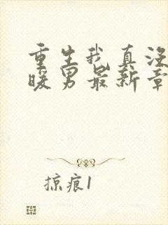 重生我真没想当暖男最新章节目录