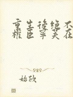 重生后绝不嫁给权臣宁芙在线阅读