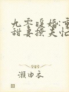 九零暖婚:重生甜妻撩夫忙在线阅读全文
